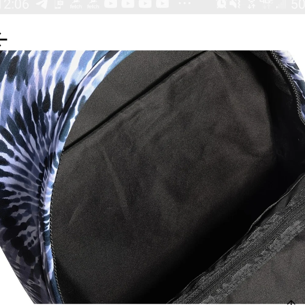 🙀MADDEN GIRL Neoprene Blue Tie Dyed Backpack